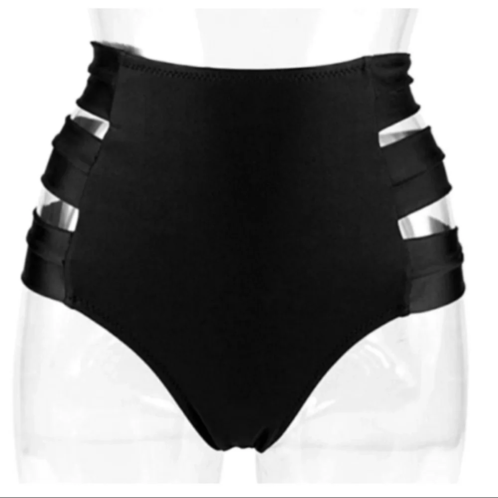 COCOSHIP Black Cutout One-Piece Brief